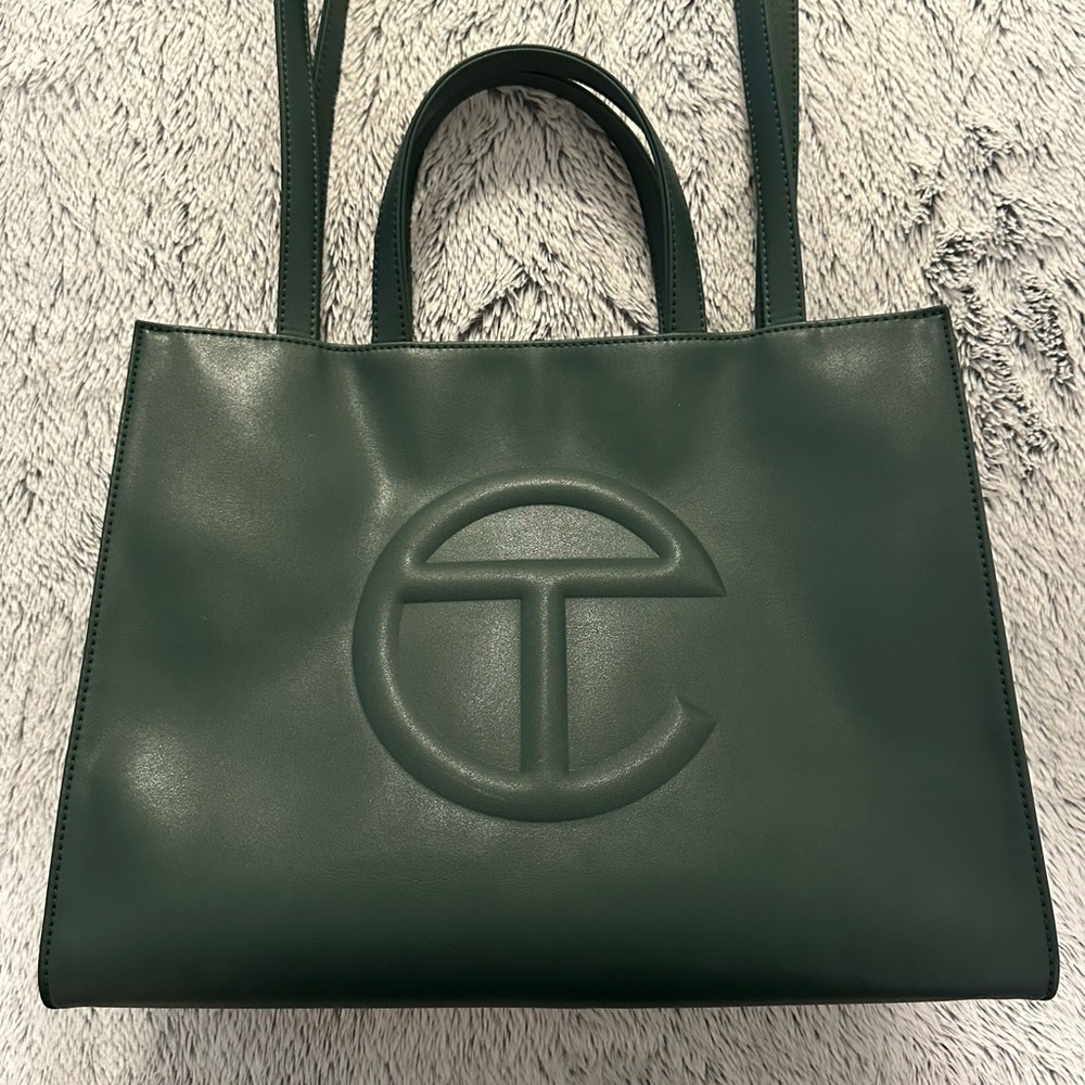 Telfar Dark Green Tote Bag